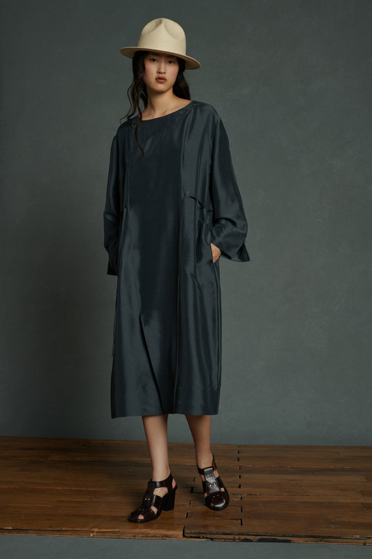 Robe Well - Ardoise - Soie - Femme