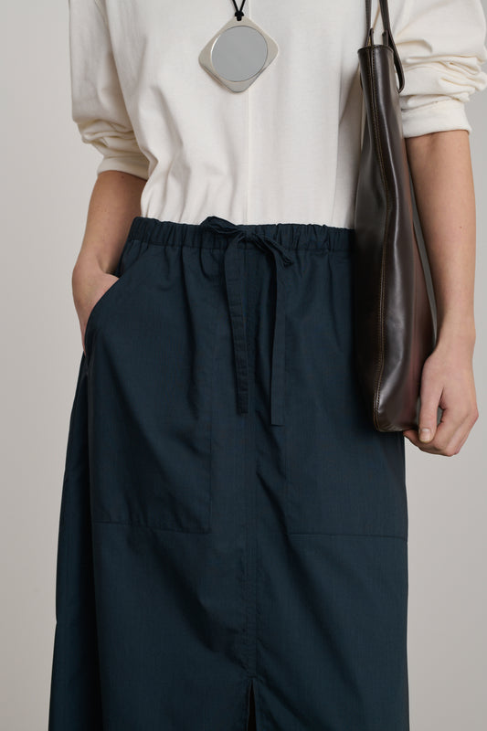 Jupe Agadir - Bleu Nuit - Coton - Femme