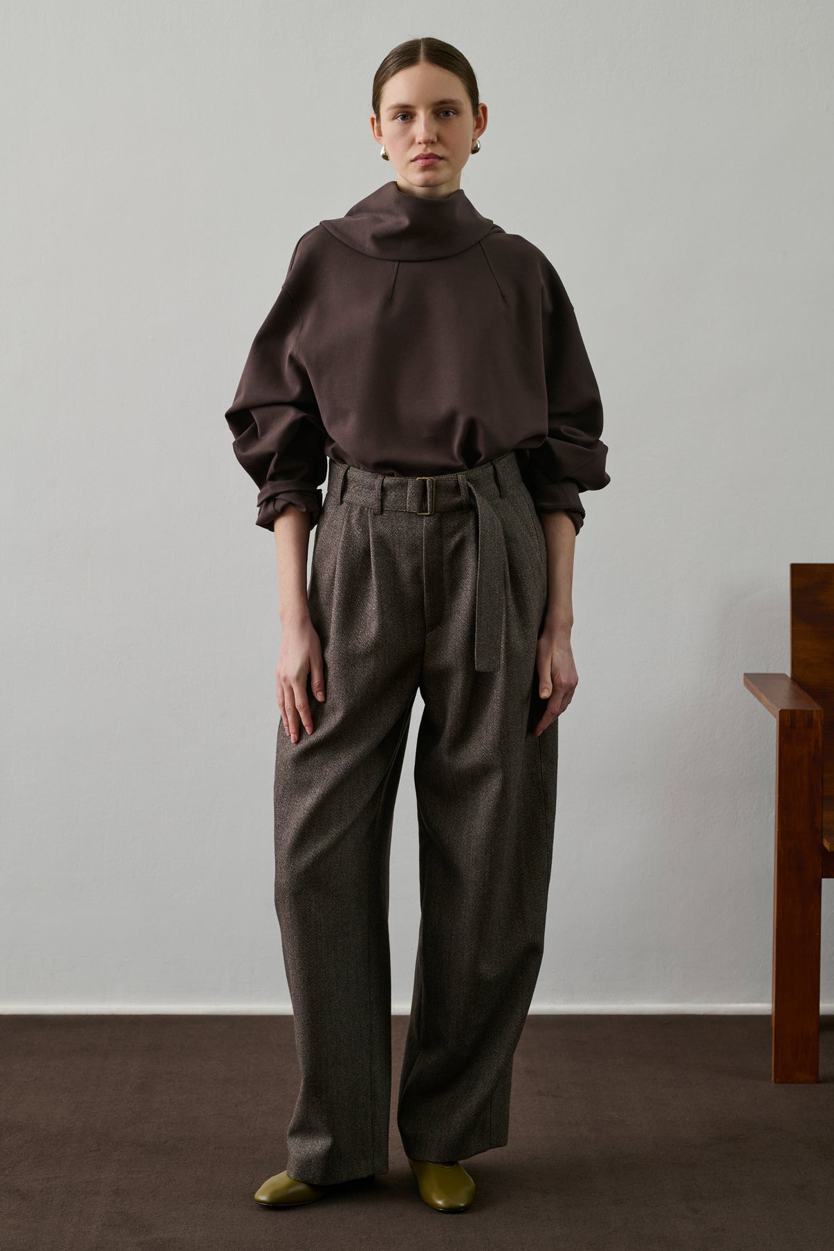 Sweatshirt Freja - Marron/Prune - Coton - Femme vue 4