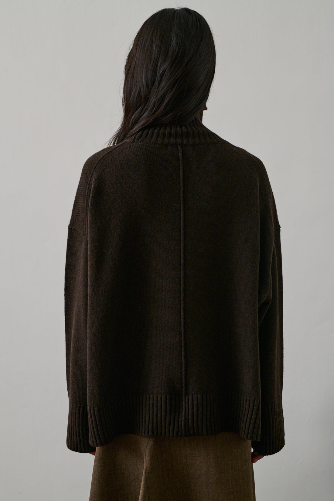 Pull William - Chocolat - Laine - Femme