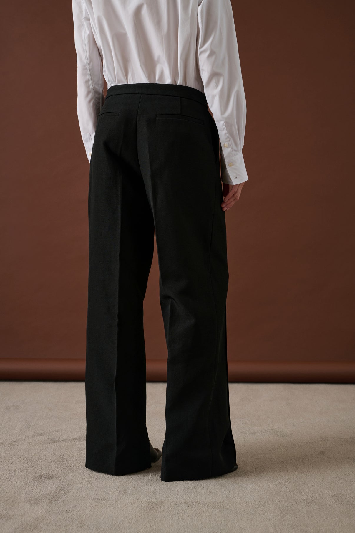 Pantalon Erik - Noir - Lin - Femme vue 4