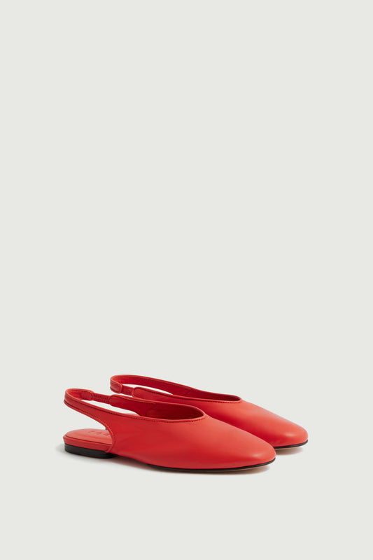 Slingbacks Emmett - Rouge - Cuir - Femme